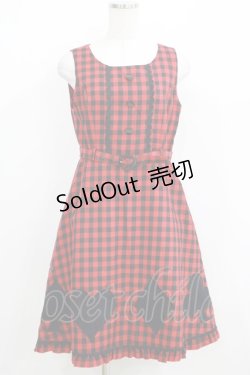 画像1: metamorphose / トランプアップリケジャンパースカート Free レッド H-25-04-08-1045-ME-OP-NS-ZH