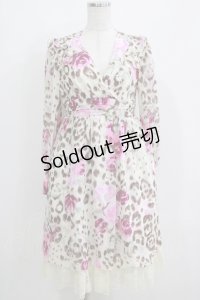 JESUS DIAMANTE / ロイヤルワンピース 40 ヒョウ薔薇 H-25-04-08-1050-JE-OP-NS-ZH