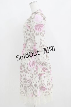 画像2: JESUS DIAMANTE / ロイヤルワンピース 40 ヒョウ薔薇 H-25-04-08-1050-JE-OP-NS-ZH