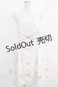 JESUS DIAMANTE / BIGリボンドールワンピース 42 オーナメントピンク H-25-04-08-1052-JE-OP-NS-ZH