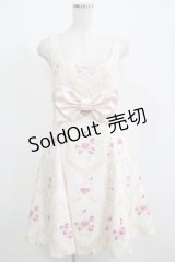 JESUS DIAMANTE / BIGリボンドールワンピース 42 オーナメントピンク H-25-04-08-1052-JE-OP-NS-ZH