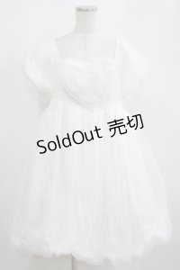 no Lolita（海外ロリータブランド） / ハートバルーンワンピース L オフ H-25-04-08-1006-GO-OP-NS-ZH