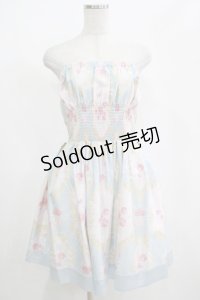 JESUS DIAMANTE / スモッキングベアワンピース 40 新オーナメントサックス H-25-04-08-1058-JE-OP-NS-ZH