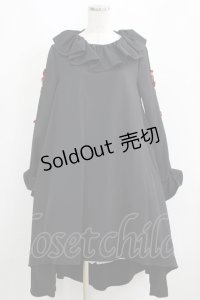 Qi Lolita（海外ロリータブランド） / フリルワンピース Free ブラック H-25-04-08-1007-GO-OP-NS-ZH