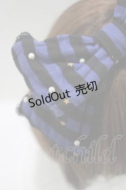 画像2: metamorphose / Candy Star Rabbit リボンカチューシャ  ネイビー H-25-04-08-1071-ME-AC-NS-ZH