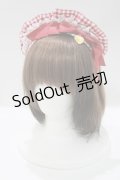 metamorphose / Chelseaフリルカチューシャ(ギンガム)  レッド H-25-04-08-1073-ME-AC-NS-ZH