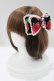 画像1: metamorphose / りんごリボンバレッタ  ブラック H-25-04-08-1074-ME-ZA-NS-ZH (1)