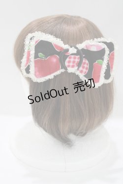 画像2: metamorphose / りんごリボンバレッタ  ブラック H-25-04-08-1074-ME-ZA-NS-ZH