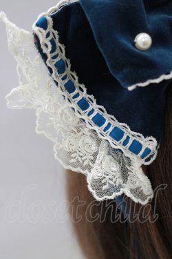 画像2: Angelic Pretty / エレガント別珍鳥籠カチューシャ  ブルー H-25-04-08-1076-AP-AC-NS-ZH
