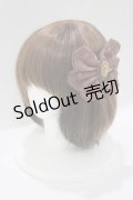 metamorphose / カメオリボンバレッタ  ブラウン H-25-04-08-1078-ME-AC-NS-ZH