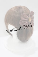metamorphose / カメオリボンバレッタ  ブラウン H-25-04-08-1078-ME-AC-NS-ZH