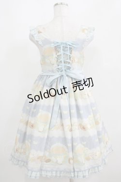 画像3: Dear Celine / クッキープリントジャンパースカート Free サックス H-25-04-08-1009-LO-OP-NS-ZH