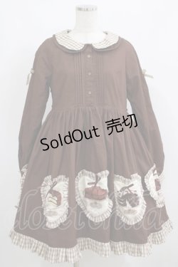 画像1: Lyre Ivy（海外ロリータブランド） / Coffee House of the Catsワンピース L ブラウン H-25-04-08-1011-GO-OP-NS-ZH