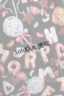 画像4: metamorphose / ビスケット柄リボンジャンパースカート Free ブラック H-25-04-08-1014-ME-OP-NS-ZH