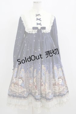 画像1: Honey Honey（海外ロリータブランド） / Cats' Astrologyワンピース S ネイビー H-25-04-08-1022-EL-OP-NS-ZH