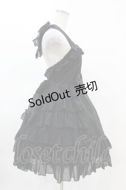 画像3: Angelic Pretty / ふんわりフリルホルタージャンパースカート Free ブラック H-25-04-08-001-AP-OP-NS-ZH