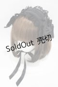 Angelic Pretty / クロスリボンチュールレースヘッドドレス  ブラック H-25-04-08-019-AP-AC-NS-ZH