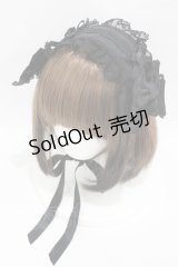 Angelic Pretty / クロスリボンチュールレースヘッドドレス  ブラック H-25-04-08-019-AP-AC-NS-ZH