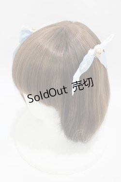 画像1: BABY,THE STARS SHINE BRIGHT / Princess Lacy Bouquet リボンコーム  サックス H-25-04-08-025-BA-AC-NS-ZH