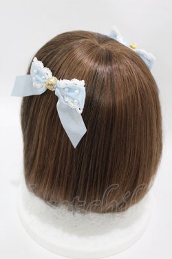画像2: BABY,THE STARS SHINE BRIGHT / Princess Lacy Bouquet リボンコーム  サックス H-25-04-08-025-BA-AC-NS-ZH