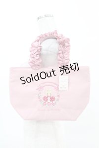 Maison de FLEUR / Marroncreamフリルハンドルトート  ピンク H-25-04-09-001-LO-BG-NS-ZH