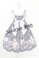 BABY,THE STARS SHINE BRIGHT / くみゃちゃんのキラキラMilky Way柄ジャンパースカートII Free ネイビー H-25-04-09-037-BA-OP-NS-ZH
