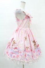 画像3: BABY,THE STARS SHINE BRIGHT / くみゃちゃんのキラキラMilky Way柄ジャンパースカートI Free ピンク H-25-04-09-042-BA-OP-NS-ZH (3)