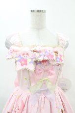 画像4: BABY,THE STARS SHINE BRIGHT / くみゃちゃんのキラキラMilky Way柄ジャンパースカートI Free ピンク H-25-04-09-042-BA-OP-NS-ZH (4)