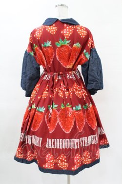 画像2: Bacio Bouquet（海外ロリータブランド） / Strawberryワンピース L ブルー/レッド H-25-04-09-049-LO-OP-NS-ZH