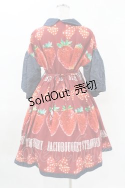 画像2: Bacio Bouquet（海外ロリータブランド） / Strawberryワンピース L ブルー/レッド H-25-04-09-049-LO-OP-NS-ZH