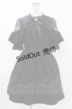 画像1: Rojita / 肩レースブローチ付きワンピース Free ブラック H-25-04-09-050-LO-OP-NS-ZH