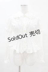 Angelic Pretty / リボンちゃんシャーリング付け袖ブラウス Free オフ H-25-04-09-055-AP-BL-NS-ZH