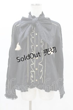 画像1: Angelic Pretty / Dollsボウタイブラウス Free ブラック H-25-04-09-058-AP-BL-NS-ZH