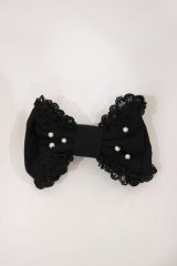 Angelic Pretty / ホイップレースバレッタ  ブラック H-25-04-09-1044-AP-AC-NS-ZH