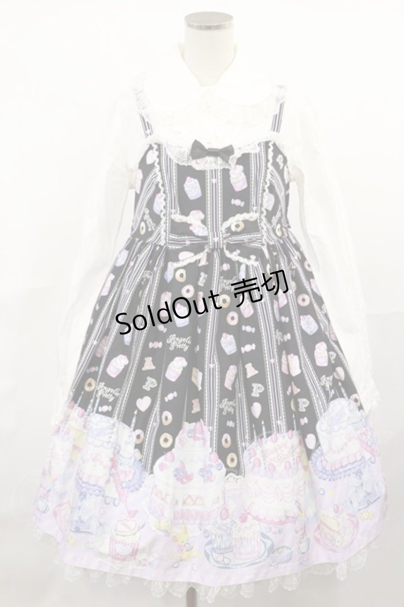 画像1: Angelic Pretty / Whip FactoryジャンパースカートSet Free ブラック H-25-04-09-1008-AP-OP-NS-ZH (1)