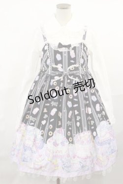 画像1: Angelic Pretty / Whip FactoryジャンパースカートSet Free ブラック H-25-04-09-1008-AP-OP-NS-ZH