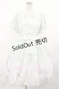 Angelic Pretty / Romantic Catワンピース Free ミント H-25-04-09-1011-AP-OP-NS-ZH