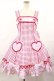 画像1: Angelic Pretty / ドキドキハートジャンパースカート  ピンク H-25-04-09-1002-AP-OP-NS-ZH (1)