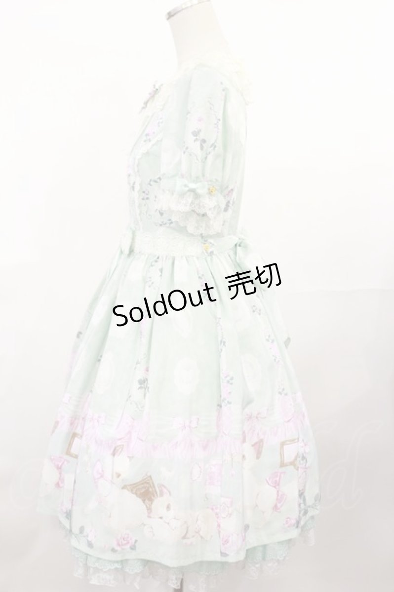 画像2: Angelic Pretty / Romantic Catワンピース Free ミント H-25-04-09-1011-AP-OP-NS-ZH (2)