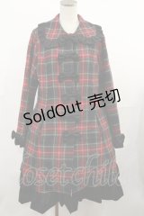 Heart E / チェックフリルコート Free ブラック H-25-04-09-1012-LO-CO-NS-ZH