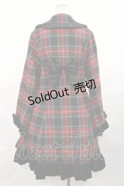 画像2: Heart E / チェックフリルコート Free ブラック H-25-04-09-1012-LO-CO-NS-ZH