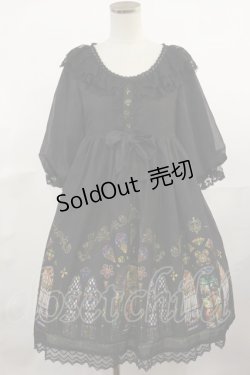 画像1: Inori（海外ロリータブランド） / Stained Glassワンピース M ブラック H-25-04-09-1014-LO-OP-NS-ZH