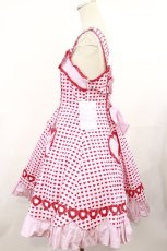 画像2: Angelic Pretty / ドキドキハートジャンパースカート  ピンク H-25-04-09-1002-AP-OP-NS-ZH (2)