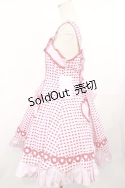 画像2: Angelic Pretty / ドキドキハートジャンパースカート  ピンク H-25-04-09-1002-AP-OP-NS-ZH