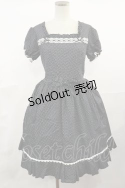 画像1: metamorphose / はしごレース半袖ワンピース Free ブラック H-25-04-09-1016-ME-OP-NS-ZH