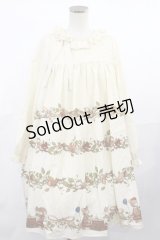 Into red velvet（海外ロリータブランド） / ストライプワンピース M アイボリー H-25-04-09-1019-LO-OP-NS-ZH