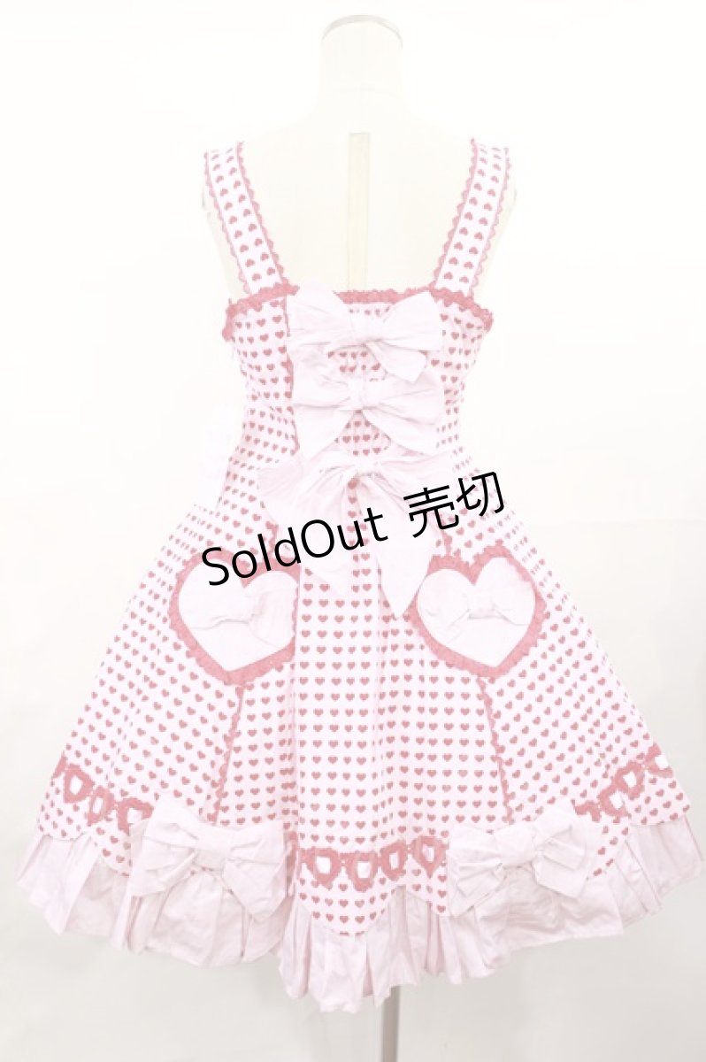 画像3: Angelic Pretty / ドキドキハートジャンパースカート  ピンク H-25-04-09-1002-AP-OP-NS-ZH (3)