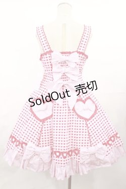 画像3: Angelic Pretty / ドキドキハートジャンパースカート  ピンク H-25-04-09-1002-AP-OP-NS-ZH