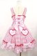 画像3: Angelic Pretty / ドキドキハートジャンパースカート  ピンク H-25-04-09-1002-AP-OP-NS-ZH (3)