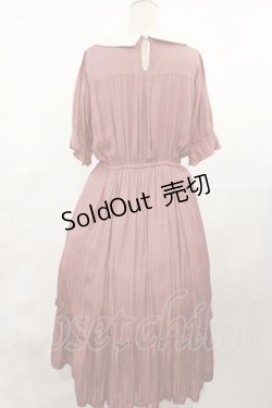 画像2: axes femme / シアーストライプワンピース M ピンク H-25-04-09-1024-AX-OP-NS-ZH